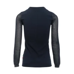 AA genser med perforerte ermer, dame