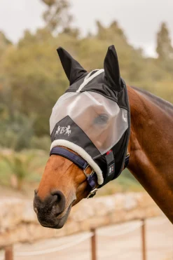 B Vertigo Delux fluemaske med fuskepels