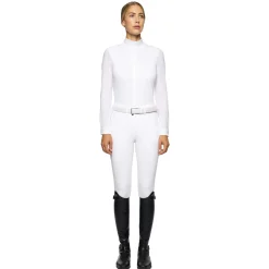 Cavalleria Toscana Embroidery stevneskjorte med lange ermer for kvinner