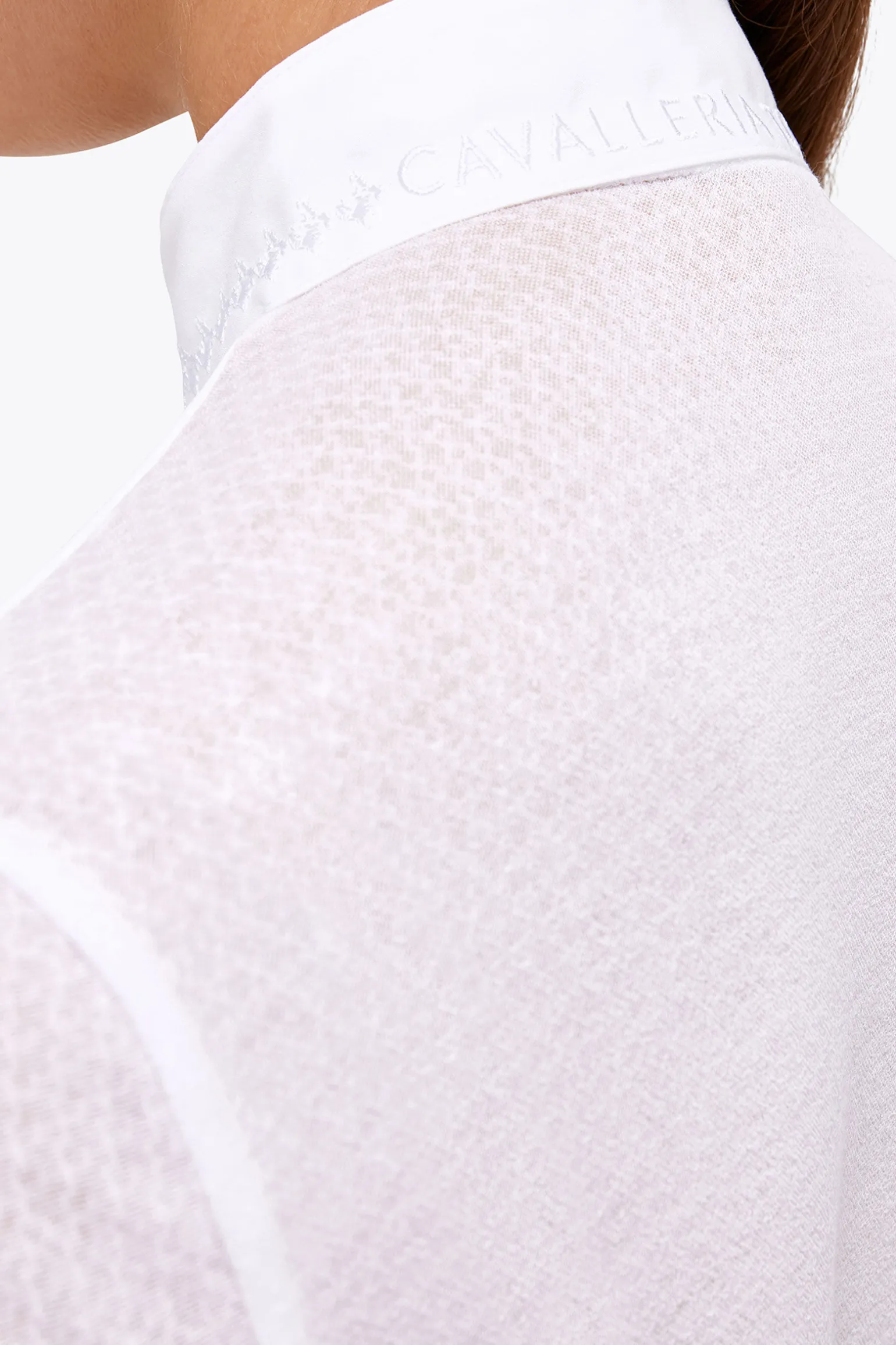 Cavalleria Toscana stevneskjorte med lange ermer og folder for kvinner