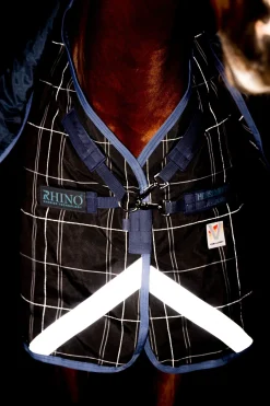 Horseware Rhino Refletech Plus Vari-Layer utedekken inkl. avtakbar hals, 250 gram