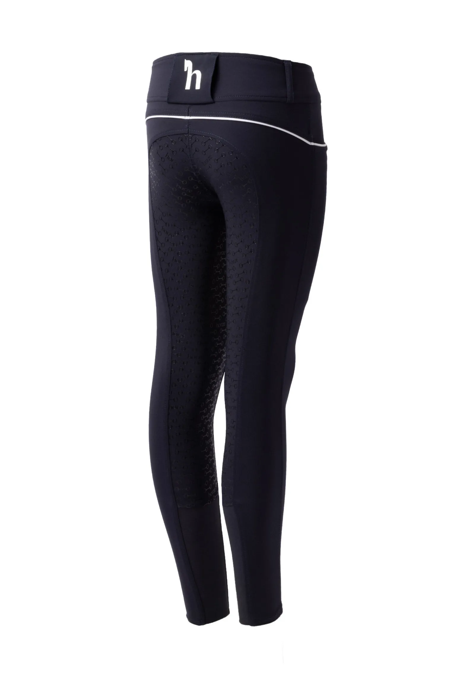 Horze Aubrey ridebukse, helforsterket med silikon, høyt liv, barn