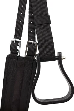 Horze barbaksal i semsket PU-lær