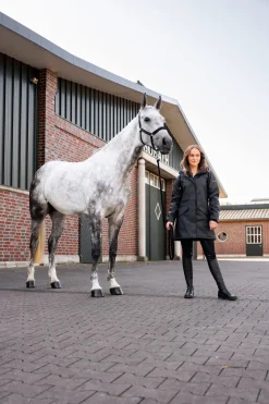 Horze Billie PU regnjakke med fleece, dame