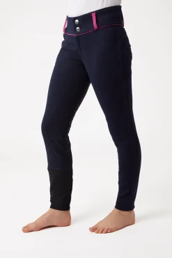 Horze Daniella helforsterkede ridebukser med silikon, barn