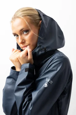 Horze Hazel lang regnjakke med splitt, dame