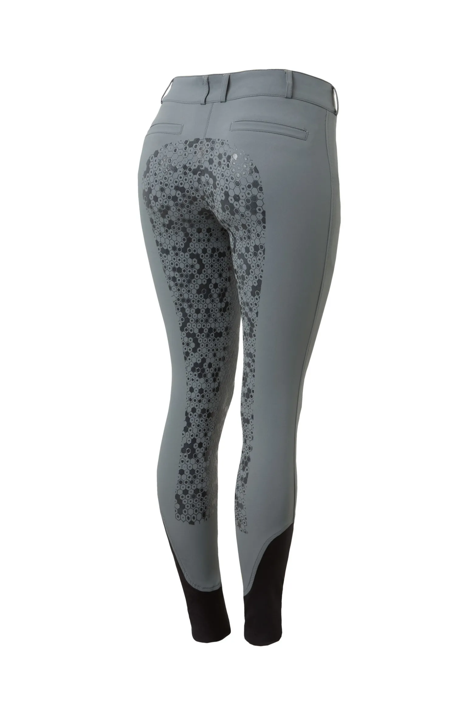 Horze Helforsterkede ridebukser med silikon og høyt liv, dame