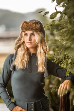 Horze Katya treningsskjorte med innside i fleece til dame