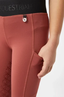 Horze Leighton Teens helforsterkede ridetights med silikon og varmt fôr