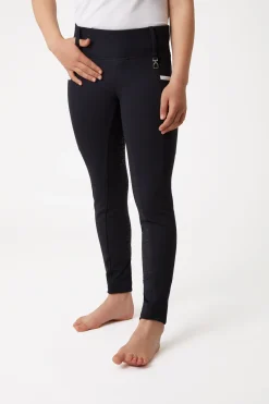 Horze Lucinda tights, helforsterket med silikon, høyt liv, barn