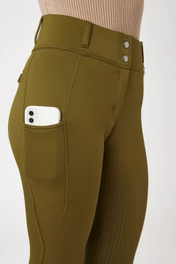 Horze Mira helforsterkede thermo-ridebukser til dame