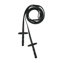 Horze Muswell lærtøyler med gummi