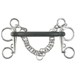 Horze rett pelham med gummi