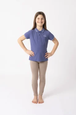 Horze Sohra funksjonell poloskjorte til barn