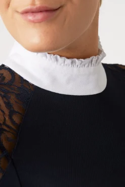 Horze Sylvie langermet stevneskjorte med blonder, dame