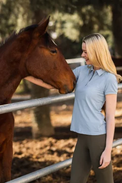 Horze Willow funksjonell poloskjorte til dame