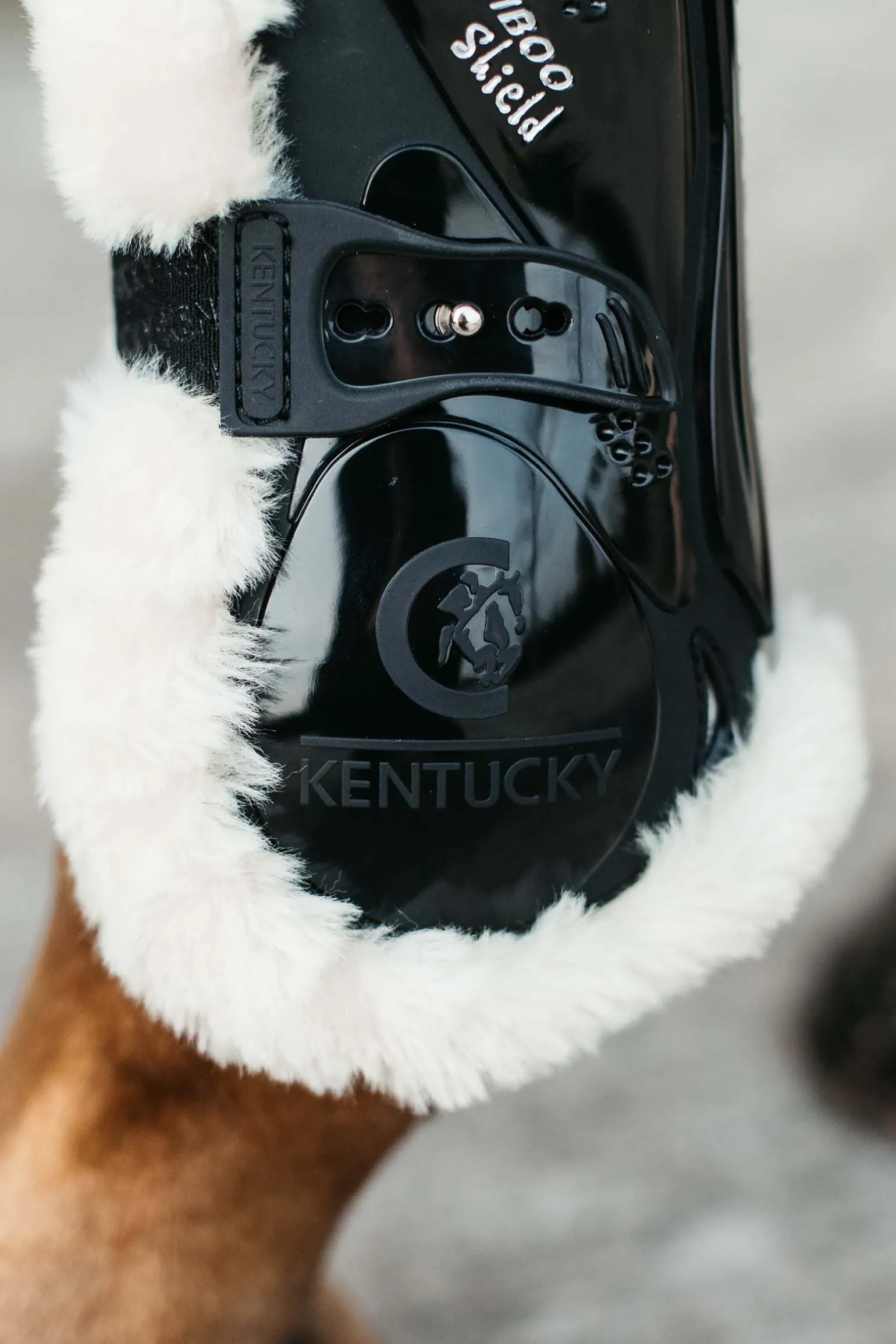 Kentucky Horsewear Vegan elastiske senebelegg med bambus og saueskinn