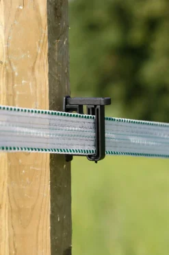 Kerbl Farm Patrol svart maxi isolater til strømbånd og tau, 25 stk