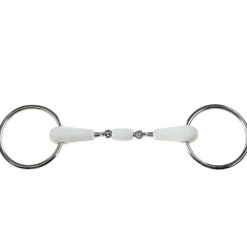 Korsteel Flexi løse ringer, oval link, tredelt trinsebitt