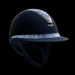 Samshield Miss Shield Shadowmatt Crystals hjelm, black chrome visor (uten liner)