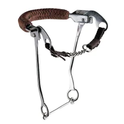Sprenger hackamore med hakekjede og skjenkler i rustfritt stål, 35 cm