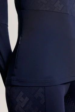 Tommy Hilfiger Equestrian Cologne Reflekterende langarmet 1/4 glidelås treningsgenser