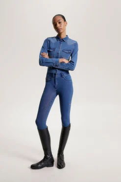 Tommy Hilfiger Equestrian Woodside Stretch Denim skjorte