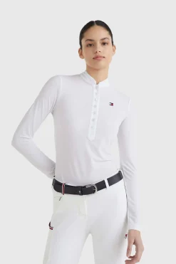 Tommy Hilfiger Equestrian langermet stevneskjorte, dame